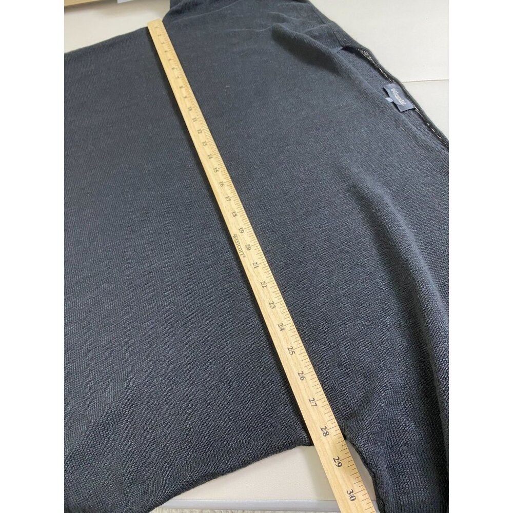 Eskandar Black Knit 100% Linen Knit Sweater One Size Medium Lagenlook Minimalist - Picture 6 of 16